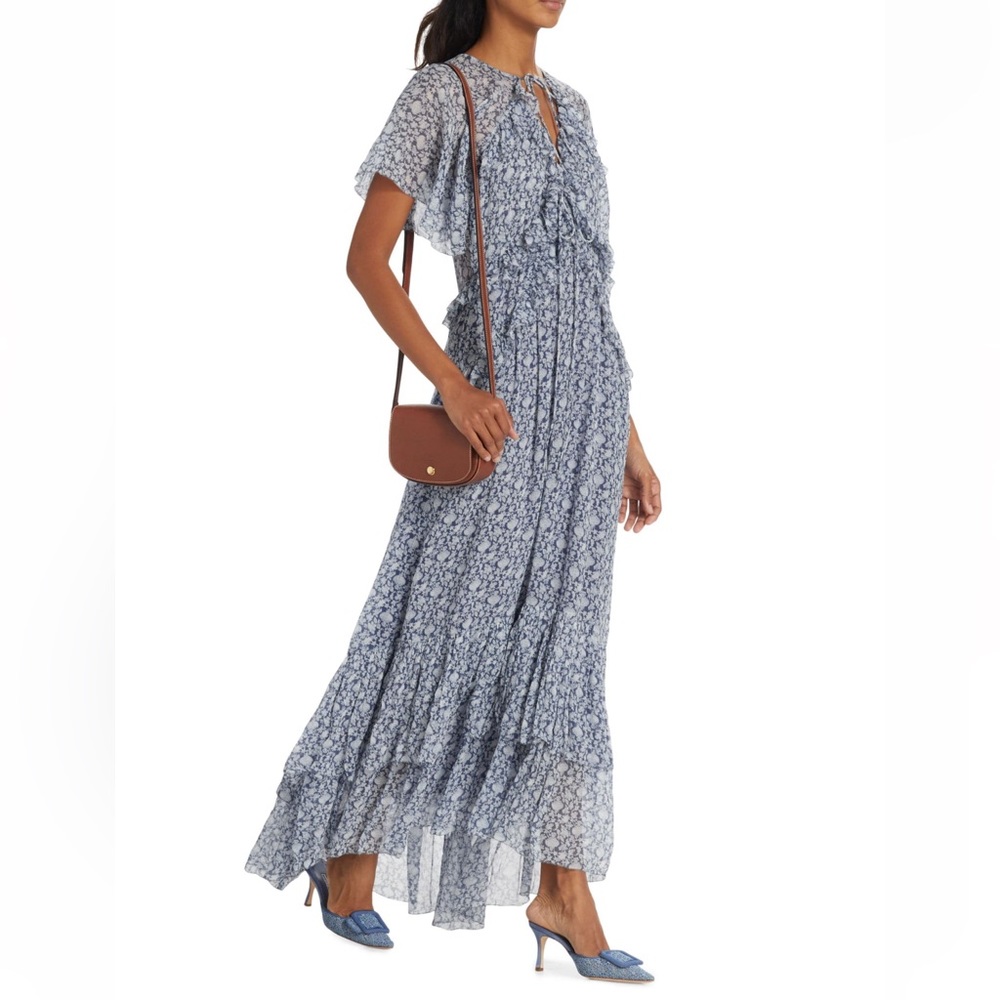 NWOT Dôen Antoinette Floral Silk Maxi Dress XS